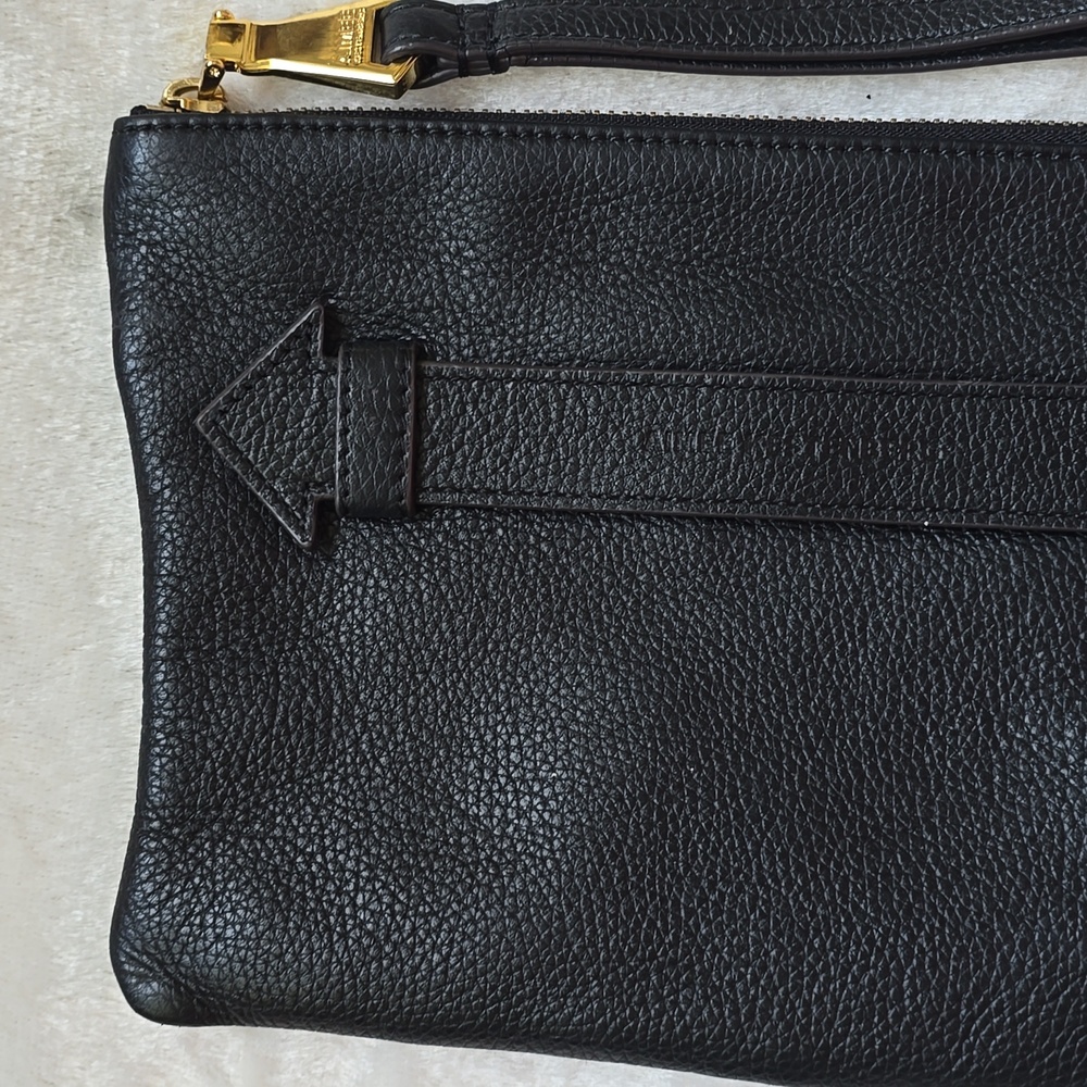 Aimee Kestenberg black leather wristlet clutch - Picture 5 of 10
